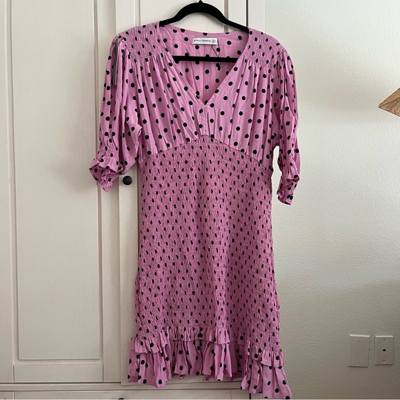Faithfull The Brand Margherita Mini Smocked Dress Polka Dot Print Anthropologie - Picture 12 of 15